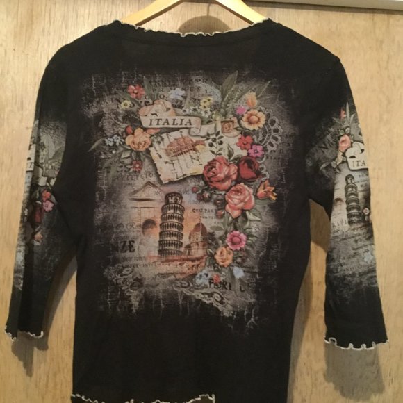 Y2K graphic lettuce hem tee - Picture 7 of 7